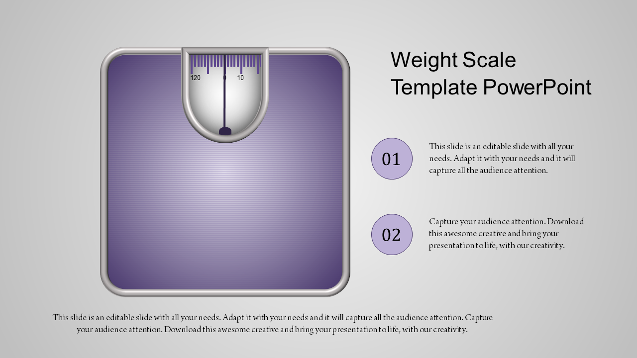 scale template powerpoint-weight scale template powerpoint-purple